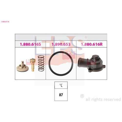 EPS Thermostat, Kühlmittel Made in Italy - OE Equivalent