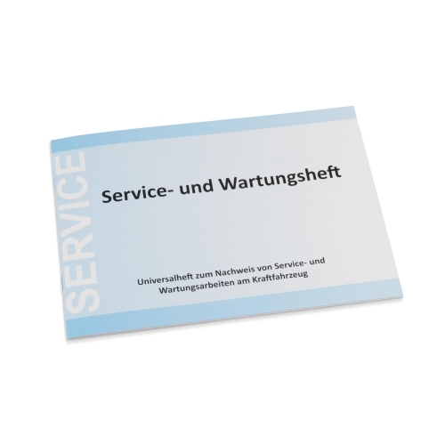Service- und Wartungsheft Erg&auml;nzung Ersatz f&uuml;r Kundendiensthefte DIN A5 quer