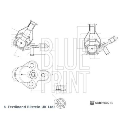 BLUE PRINT Trag-/F&uuml;hrungsgelenk ADBP860213
