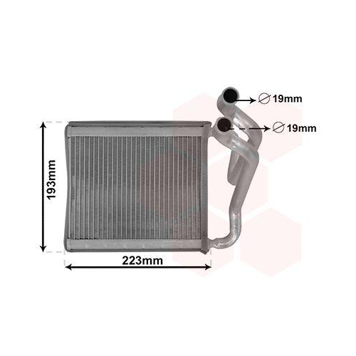 VAN WEZEL W&auml;rmetauscher, Innenraumheizung 82006270