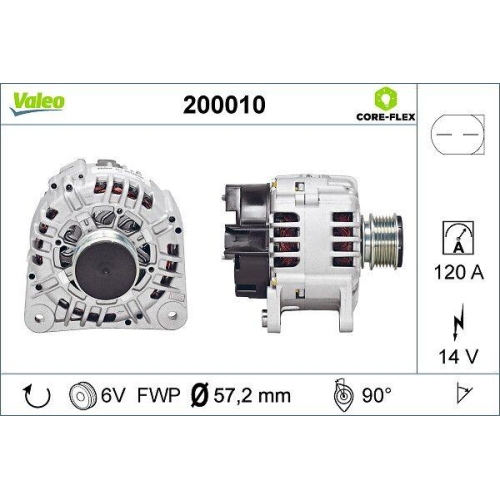 VALEO Generator VALEO CORE-FLEX 200010