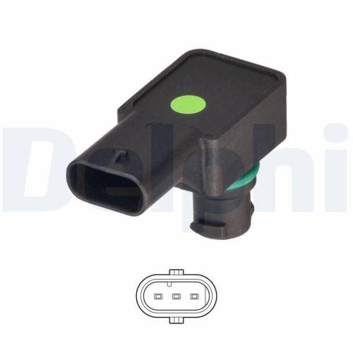 DELPHI Sensor, Saugrohrdruck PS20062-12B1