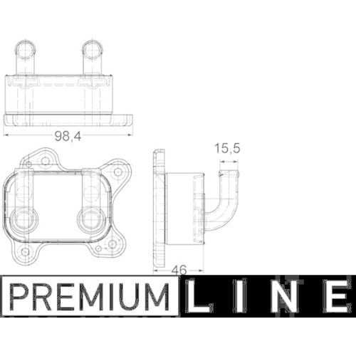 MAHLE &Ouml;lk&uuml;hler, Motor&ouml;l BEHR *** PREMIUM LINE *** CLC 168 000P