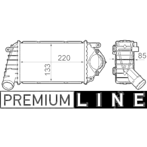 MAHLE Ladeluftkühler BEHR *** PREMIUM LINE *** CI 302 000P