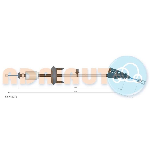 ADRIAUTO Seilzug, Feststellbremse 35.0244.1
