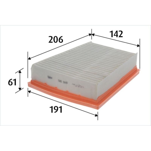 VALEO Luftfilter 585909