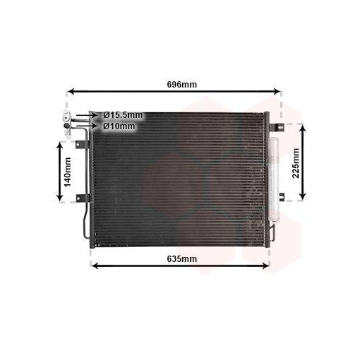 VAN WEZEL Kondensator, Klimaanlage 02005215