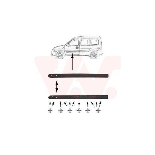 VAN WEZEL Zier-/Schutzleiste, T&uuml;r 4310428