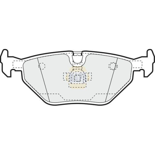 NAPA Bremsbelagsatz, Scheibenbremse NAPA NBP1426
