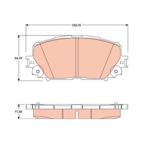 TRW Bremsbelagsatz, Scheibenbremse GDB3460