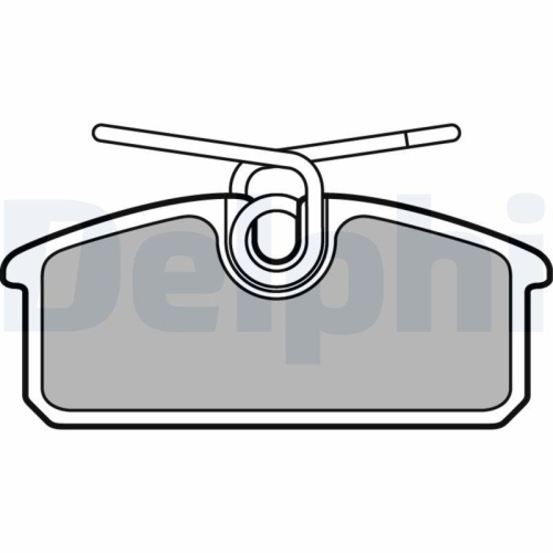 DELPHI Bremsbelagsatz, Scheibenbremse LP3150