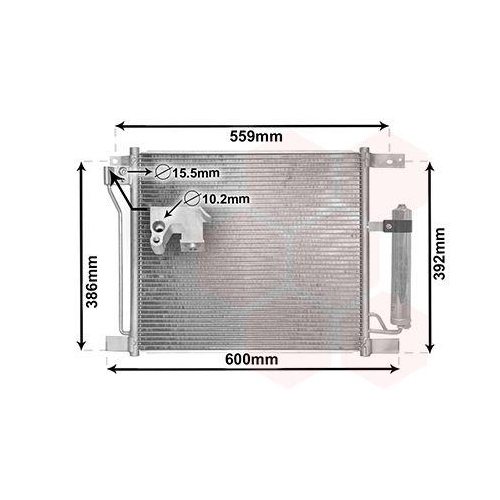 VAN WEZEL Kondensator, Klimaanlage 13015401