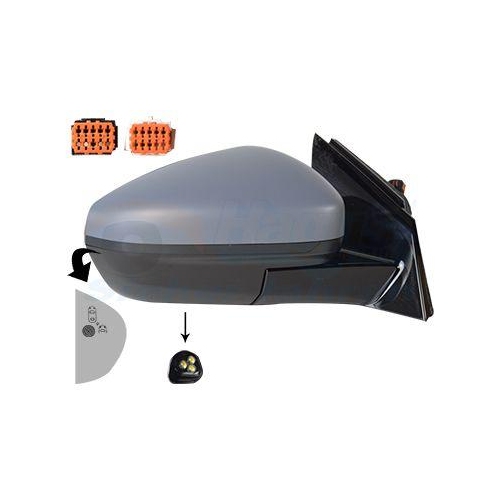 VAN WEZEL Au&szlig;enspiegel * HAGUS * 3729828