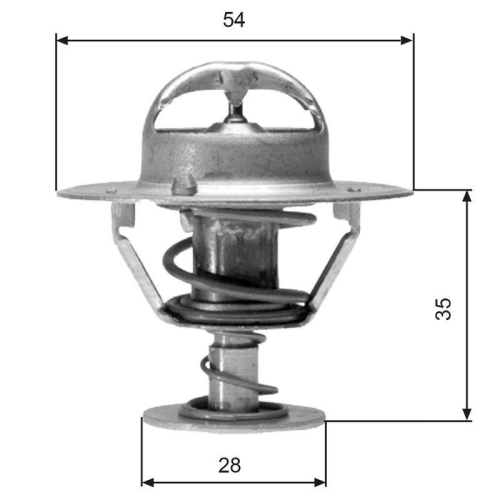 GATES Thermostat, K&uuml;hlmittel TH04277