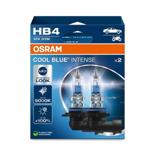 ams-OSRAM Glühlampe, Abbiegescheinwerfer COOL BLUE INTENSE 9006CBN-2HB
