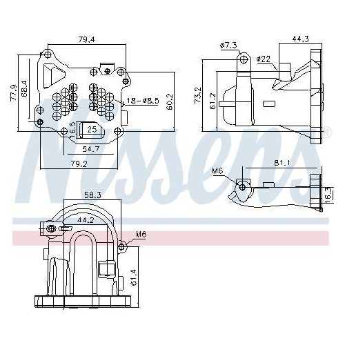 NISSENS K&uuml;hler, Abgasr&uuml;ckf&uuml;hrung 989313