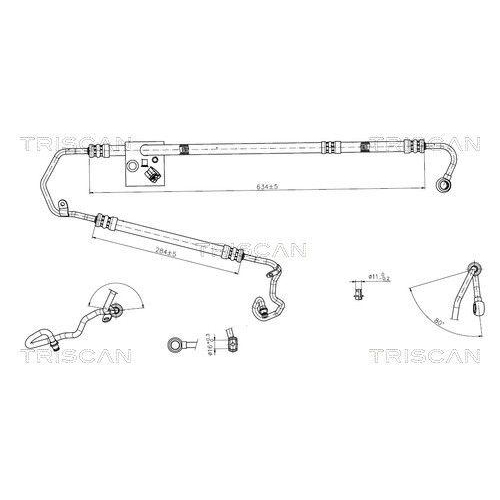 TRISCAN Hydraulikschlauch, Lenkung