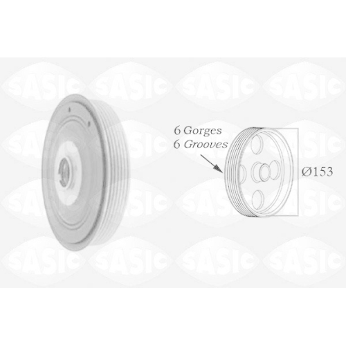 SASIC Riemenscheibe, Kurbelwelle 2150012