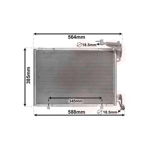 VAN WEZEL Kondensator, Klimaanlage 18015711