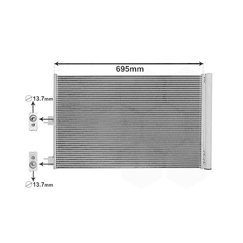 VAN WEZEL Kondensator, Klimaanlage 30015705