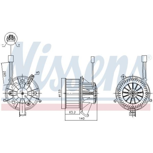 NISSENS Innenraumgebl&auml;se 87612