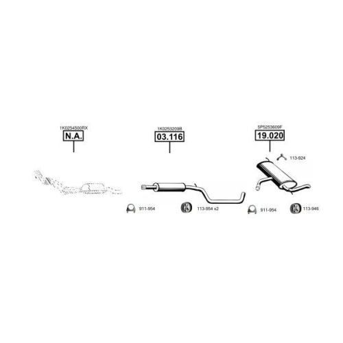 ASMET Abgasanlage SE190350