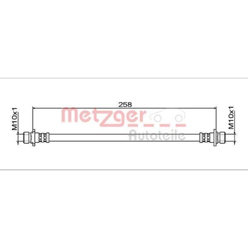 METZGER Bremsschlauch GREENPARTS 4111942