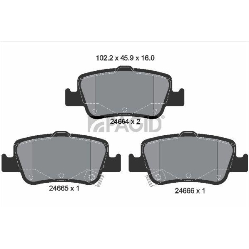PAGID Bremsbelagsatz, Scheibenbremse T1727N