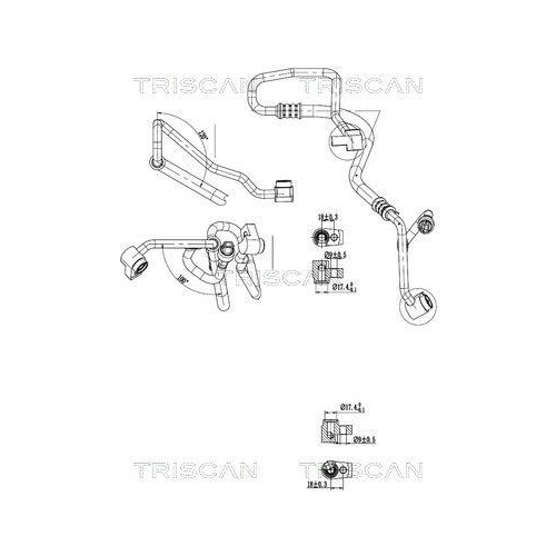 TRISCAN Hochdruck-/Niederdruckleitung, Klimaanlage