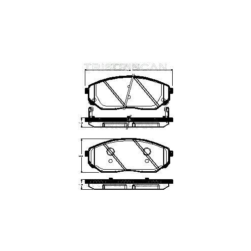 TRISCAN Bremsbelagsatz, Scheibenbremse 8110 18013