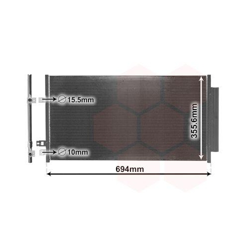VAN WEZEL Kondensator, Klimaanlage 17015701
