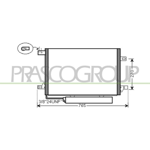 PRASCO Kondensator, Klimaanlage PrascoSelection ME324C001