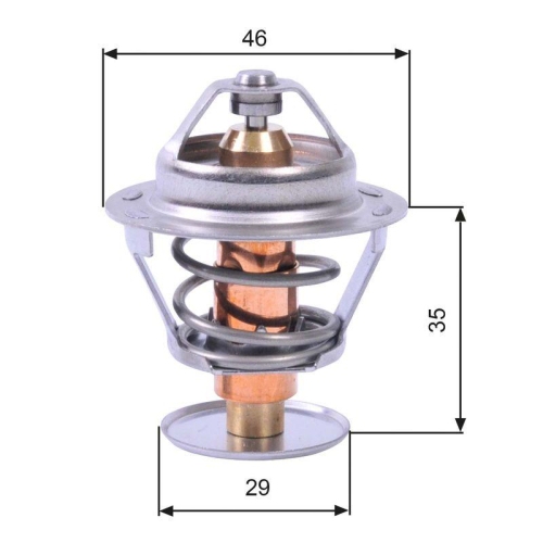 GATES Thermostat, K&uuml;hlmittel TH10489G1
