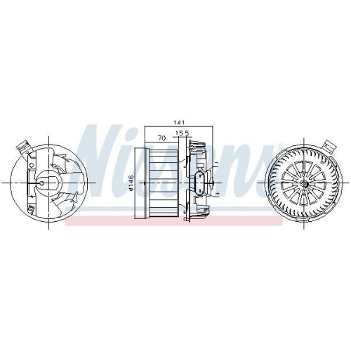 NISSENS Innenraumgebl&auml;se 87619
