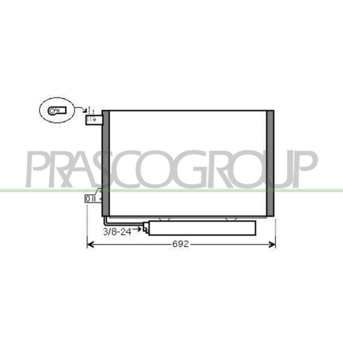 PRASCO Kondensator, Klimaanlage PrascoSelection ME324C002