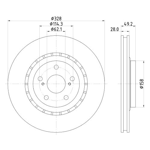 DON Bremsscheibe PCD14622