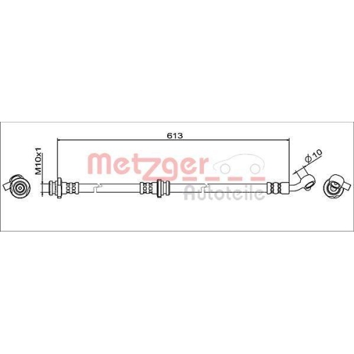 METZGER Bremsschlauch GREENPARTS 4111946