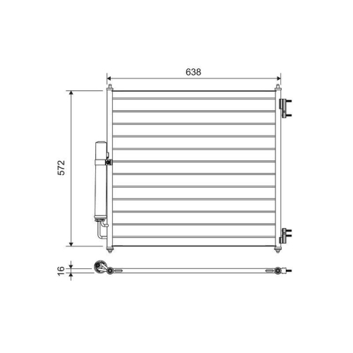 VALEO Kondensator, Klimaanlage 814053