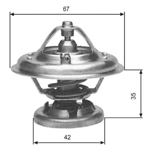 GATES Thermostat, K&uuml;hlmittel TH12680G1