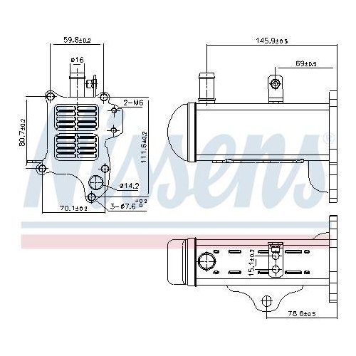 NISSENS K&uuml;hler, Abgasr&uuml;ckf&uuml;hrung 989425