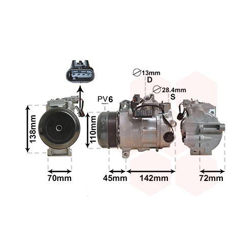 VAN WEZEL Kompressor, Klimaanlage 3000K683