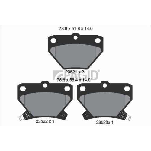 PAGID Bremsbelagsatz, Scheibenbremse T3117N