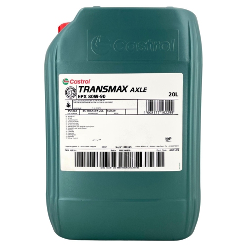 Getriebe&ouml;l Castrol Transmax Axle EPX 80W-90 MAN 342 M2 ZF TE-ML API GL5 20 Liter
