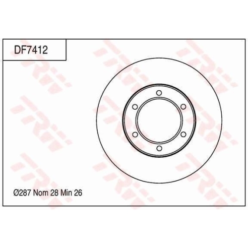 TRW Bremsscheibe DF7412