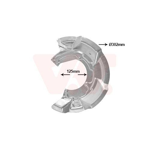 VAN WEZEL Spritzblech, Bremsscheibe 0506372