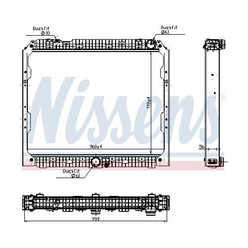 NISSENS Kühler, Motorkühlung 627002