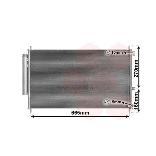 VAN WEZEL Kondensator, Klimaanlage 25015701