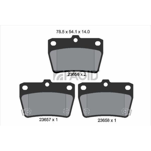 PAGID Bremsbelagsatz, Scheibenbremse T1371N