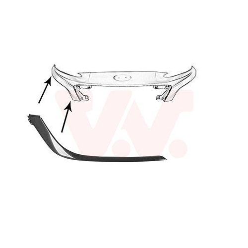 VAN WEZEL Zier-/Schutzleiste, Sto&szlig;f&auml;nger 8150586