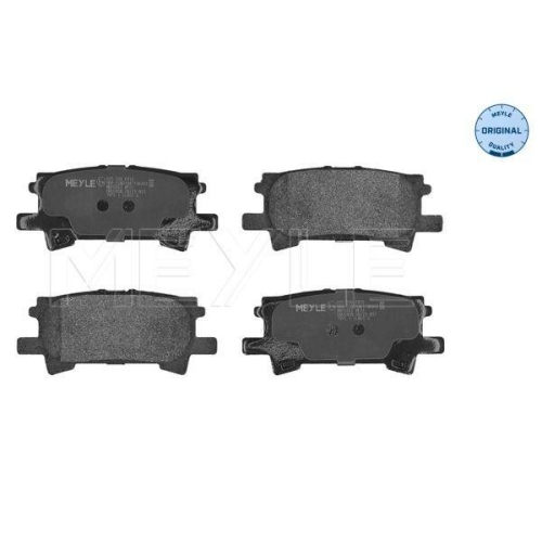 MEYLE Bremsbelagsatz, Scheibenbremse MEYLE-ORIGINAL: True to OE. 025 239 6715